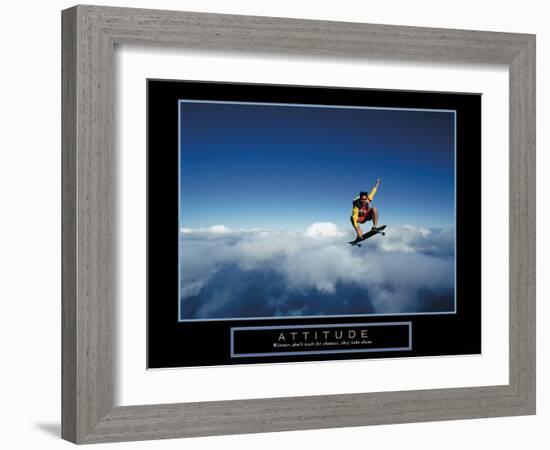 Attitude-null-Framed Art Print