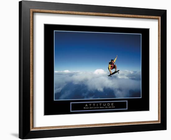 Attitude-null-Framed Art Print