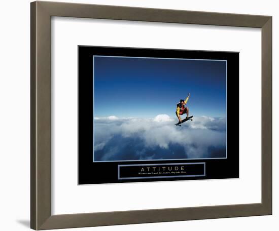 Attitude-null-Framed Art Print