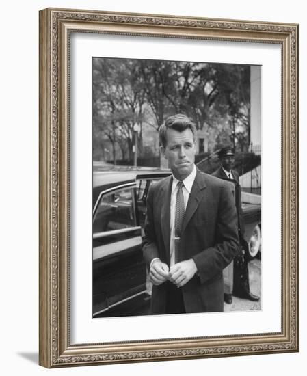 Attorney General Robert F. Kennedy, after Meeting of National Security Council, Re Cuban Crisis-null-Framed Photographic Print