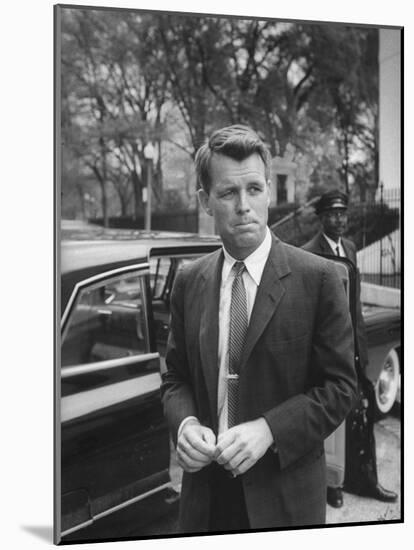 Attorney General Robert F. Kennedy, after Meeting of National Security Council, Re Cuban Crisis-null-Mounted Photographic Print