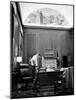 Attorney General Robert F. Kennedy Working Late into the Night in His Office-null-Mounted Photographic Print