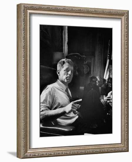 Attorney General Robert F. Kennedy-Ed Clark-Framed Photographic Print
