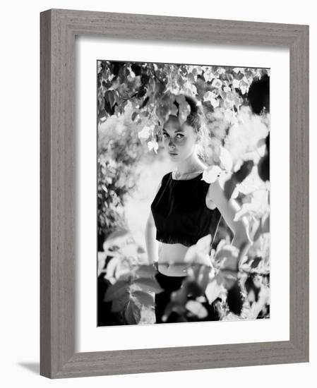 Attractive Woman at the Cannes Film Festival-Paul Schutzer-Framed Photographic Print