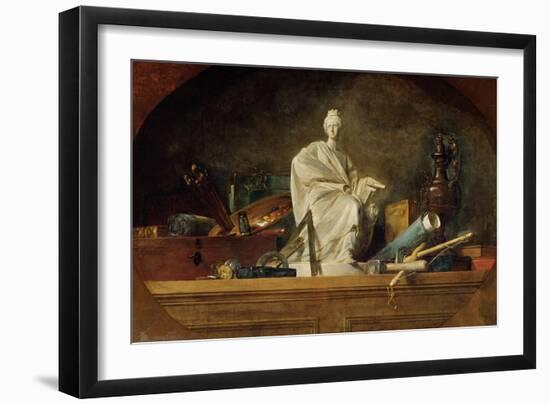 Attributes of the Arts, 1765-Jean-Baptiste Simeon Chardin-Framed Giclee Print