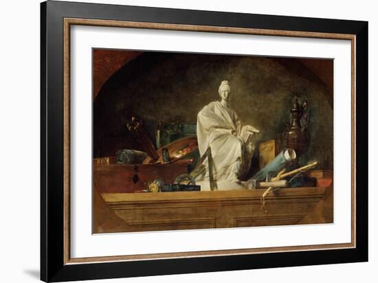 Attributes of the Arts, 1765-Jean-Baptiste Simeon Chardin-Framed Giclee Print