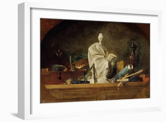 Attributes of the Arts, 1765-Jean-Baptiste Simeon Chardin-Framed Giclee Print