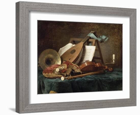 Attributs de la musique-Anne Vallayer-coster-Framed Giclee Print