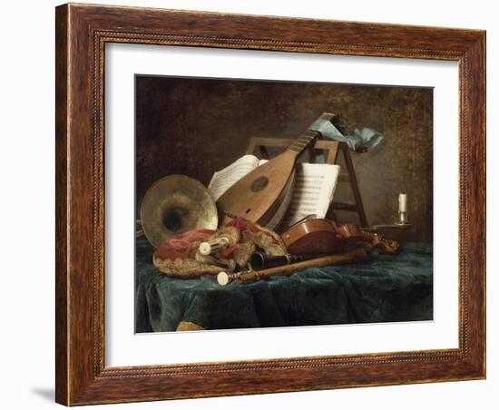 Attributs de la musique-Anne Vallayer-coster-Framed Giclee Print