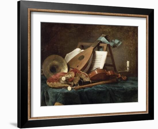 Attributs de la musique-Anne Vallayer-coster-Framed Giclee Print