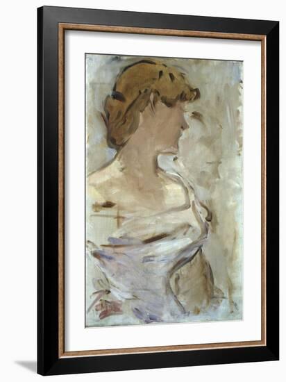 Au Bal - Marguerite de Conflans en Toilette de Bal, 1870-80-Edouard Manet-Framed Giclee Print