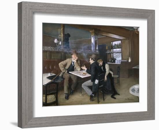 Au Bistro-Jean Béraud-Framed Giclee Print