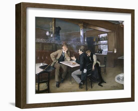 Au Bistro-Jean Béraud-Framed Giclee Print