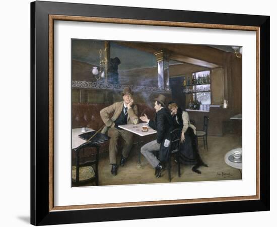 Au Bistro-Jean Béraud-Framed Giclee Print