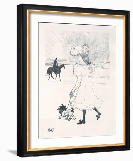 Au bois-Henri de Toulouse-Lautrec-Framed Giclee Print