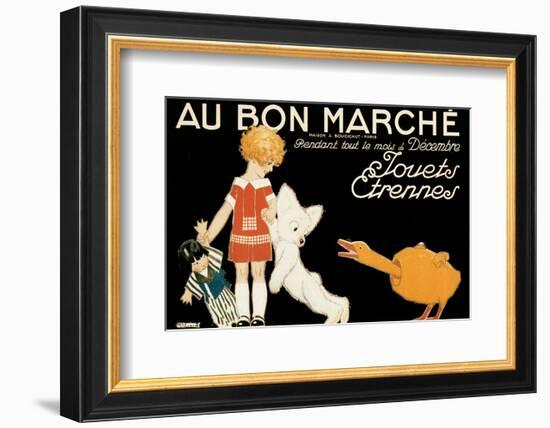 Au Bon Marche, Jouets et Etrennes-René Vincent-Framed Art Print