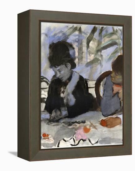 Au Cafe, C1877-1880-Edgar Degas-Framed Premier Image Canvas