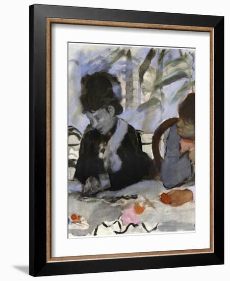 Au Cafe, C1877-1880-Edgar Degas-Framed Giclee Print