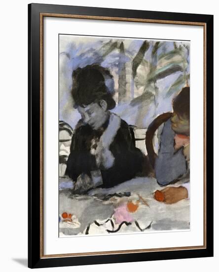 Au Cafe, C1877-1880-Edgar Degas-Framed Giclee Print