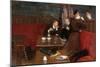 Au café, trois personnages-Jean Béraud-Mounted Giclee Print