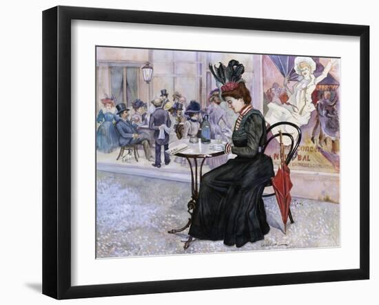 Au Cafe-Oscar Wilson-Framed Premium Giclee Print