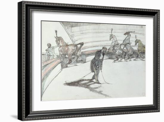 Au Cirque: Chevaux En Liberte, 1899-Henri de Toulouse-Lautrec-Framed Giclee Print