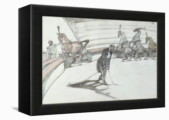 Au Cirque: Chevaux En Liberte, 1899-Henri de Toulouse-Lautrec-Framed Premier Image Canvas