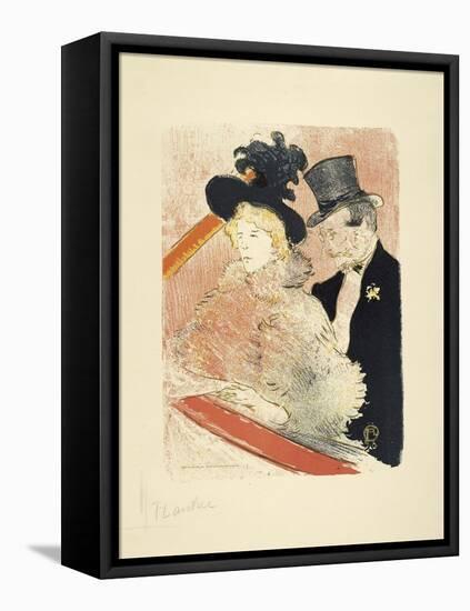 Au Concert-Henri de Toulouse-Lautrec-Framed Stretched Canvas