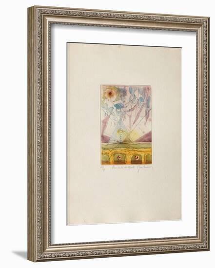 Au delà des Monts-René Carcan-Framed Limited Edition