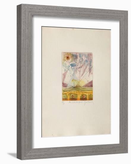 Au delà des Monts-René Carcan-Framed Limited Edition