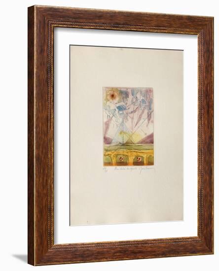 Au delà des Monts-René Carcan-Framed Limited Edition