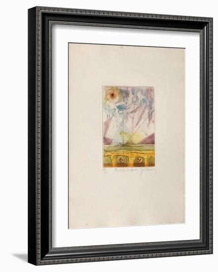 Au delà des Monts-René Carcan-Framed Limited Edition