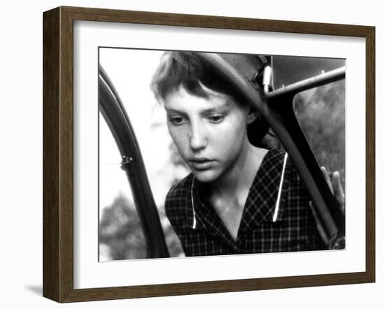 Au Hasard Balthazar, Anne Wiazemsky, 1966-null-Framed Photo