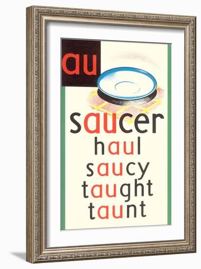 AU in Saucer-null-Framed Premium Giclee Print