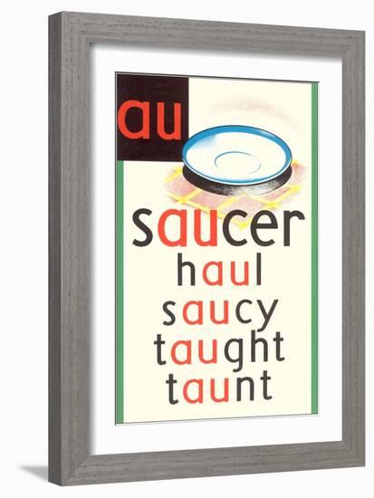 AU in Saucer-null-Framed Premium Giclee Print