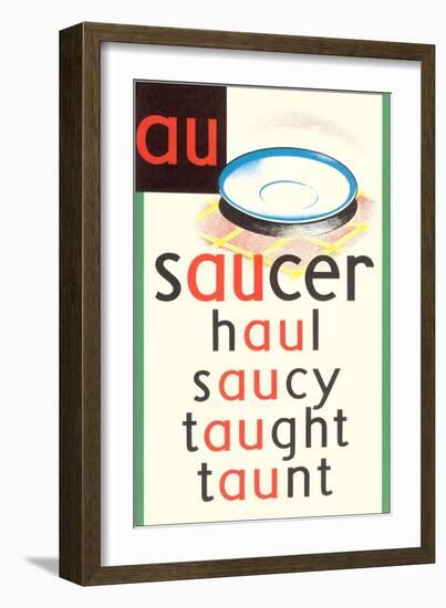 AU in Saucer-null-Framed Premium Giclee Print