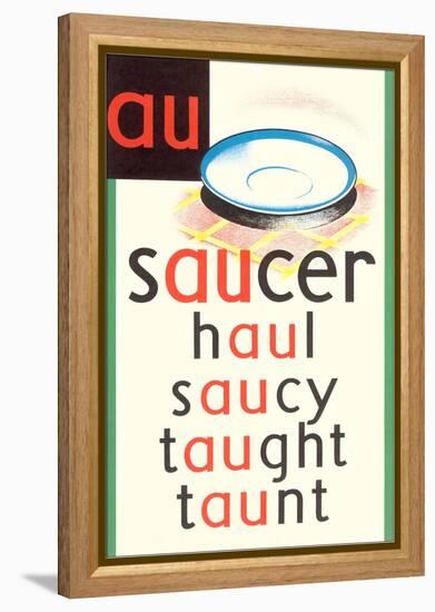 AU in Saucer-null-Framed Stretched Canvas