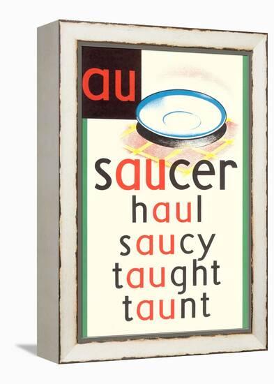 AU in Saucer-null-Framed Stretched Canvas