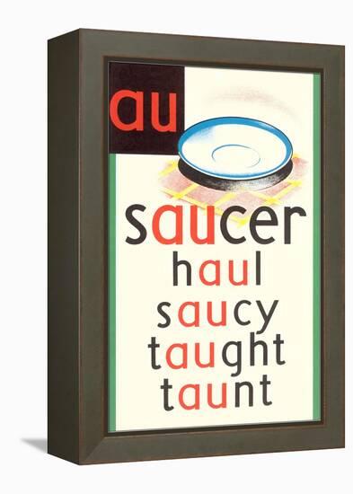 AU in Saucer-null-Framed Stretched Canvas