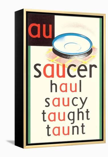 AU in Saucer-null-Framed Stretched Canvas