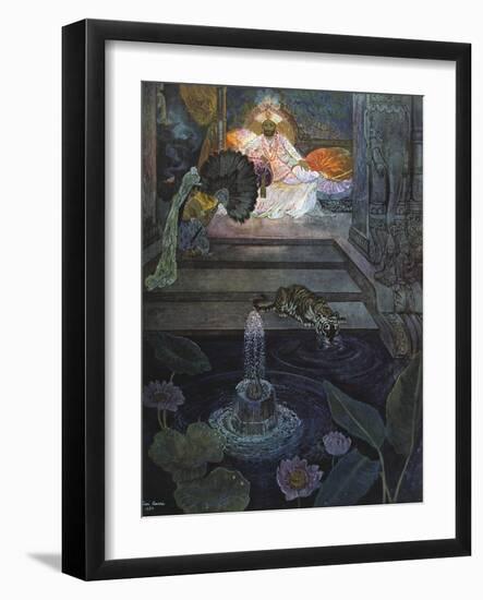 Au Jardin Des Gemmes, 1924-Leon Carre-Framed Giclee Print