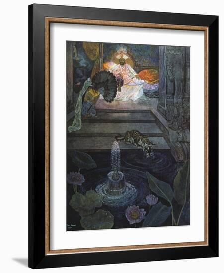 Au Jardin Des Gemmes, 1924-Leon Carre-Framed Giclee Print