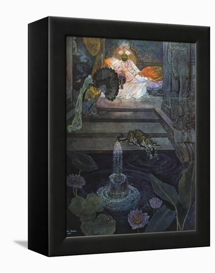 Au Jardin Des Gemmes, 1924-Leon Carre-Framed Premier Image Canvas