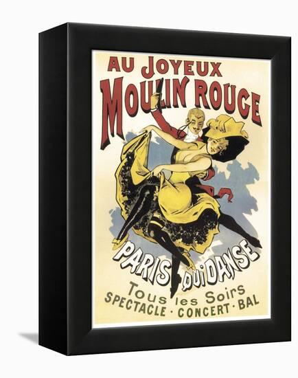 Au Joyeaux Moulinrouge-null-Framed Premier Image Canvas