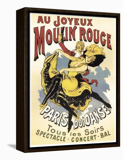 Au Joyeaux Moulinrouge-null-Framed Premier Image Canvas