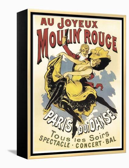 Au Joyeaux Moulinrouge-null-Framed Premier Image Canvas