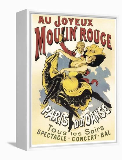 Au Joyeaux Moulinrouge-null-Framed Premier Image Canvas