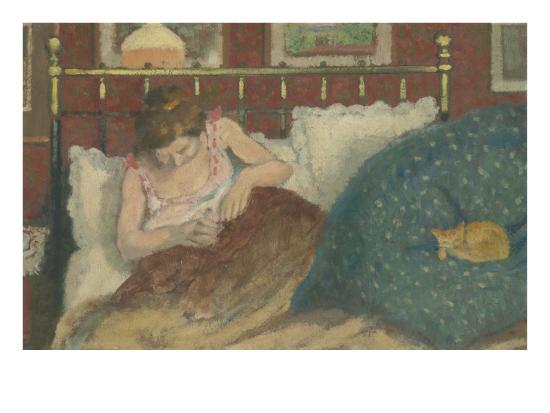 Au Lit Dit Aussi La Femme Au Chat Giclee Print Georges Lemmen Art Com Au Lit Dit Aussi La Femme Au Chat Giclee Print Georges Lemmen Art Com