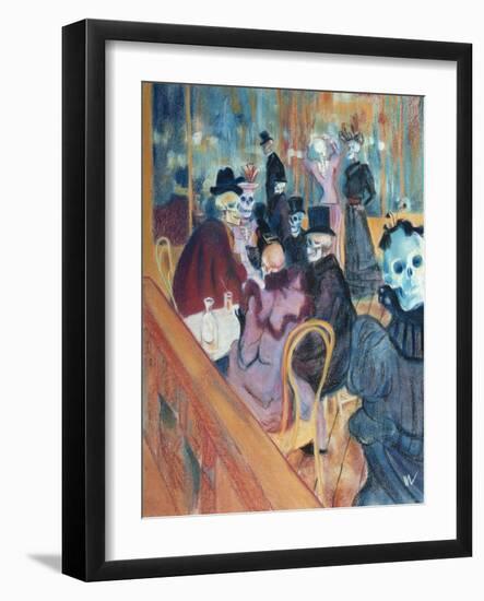 Au Moulin Skelly-Marie Marfia Fine Art-Framed Giclee Print