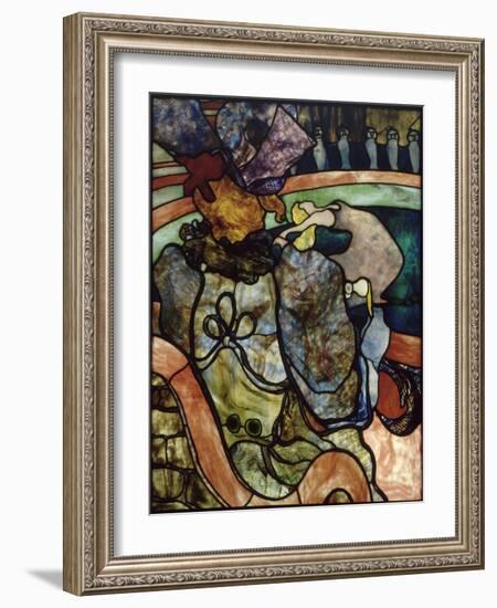 "Au nouveau cirque, Papa Chrysanthème"-Henri de Toulouse-Lautrec-Framed Giclee Print